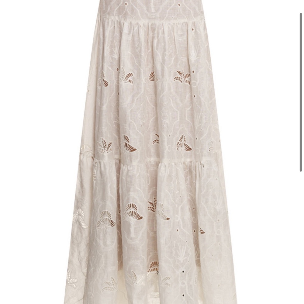 Agua by Agua Bendita White Maxi Skirt